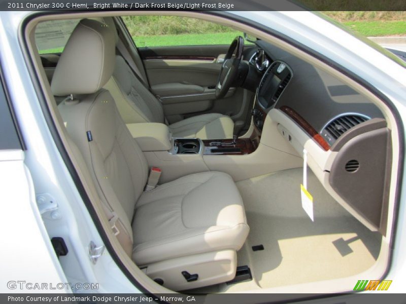 Bright White / Dark Frost Beige/Light Frost Beige 2011 Chrysler 300 C Hemi