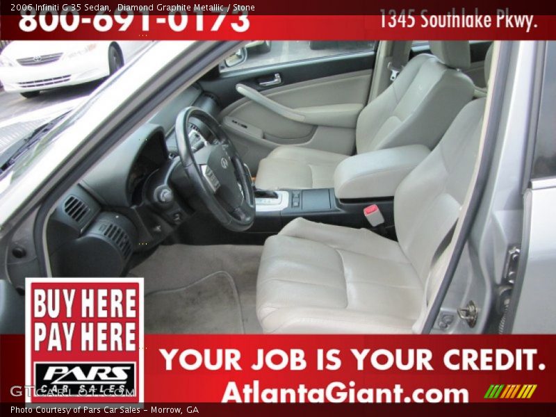 Diamond Graphite Metallic / Stone 2006 Infiniti G 35 Sedan