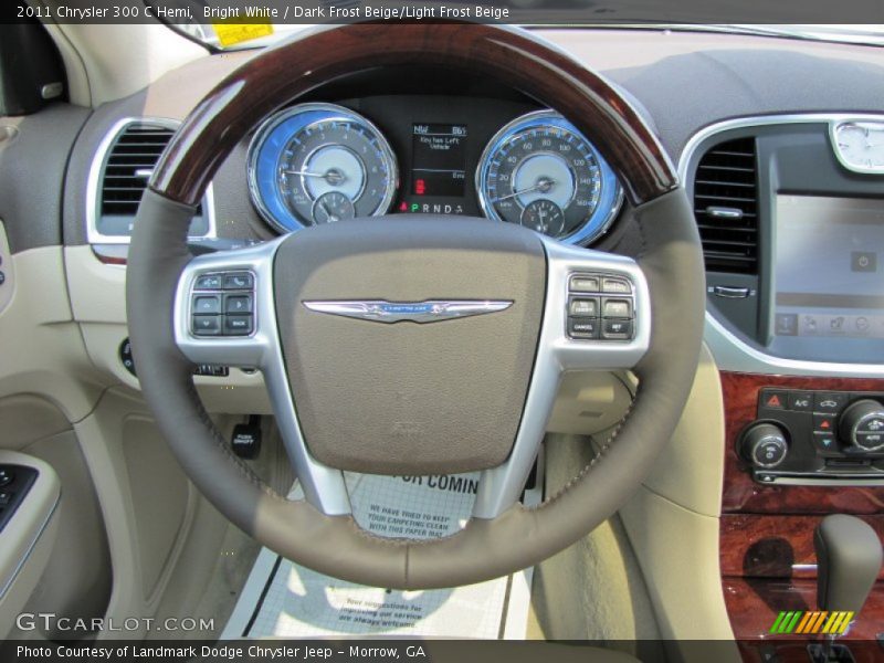 Bright White / Dark Frost Beige/Light Frost Beige 2011 Chrysler 300 C Hemi