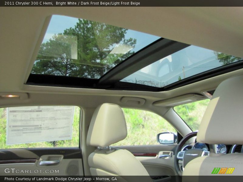 Bright White / Dark Frost Beige/Light Frost Beige 2011 Chrysler 300 C Hemi