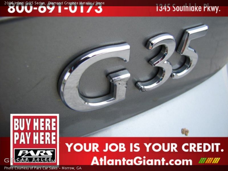 Diamond Graphite Metallic / Stone 2006 Infiniti G 35 Sedan