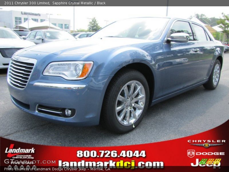 Sapphire Crystal Metallic / Black 2011 Chrysler 300 Limited
