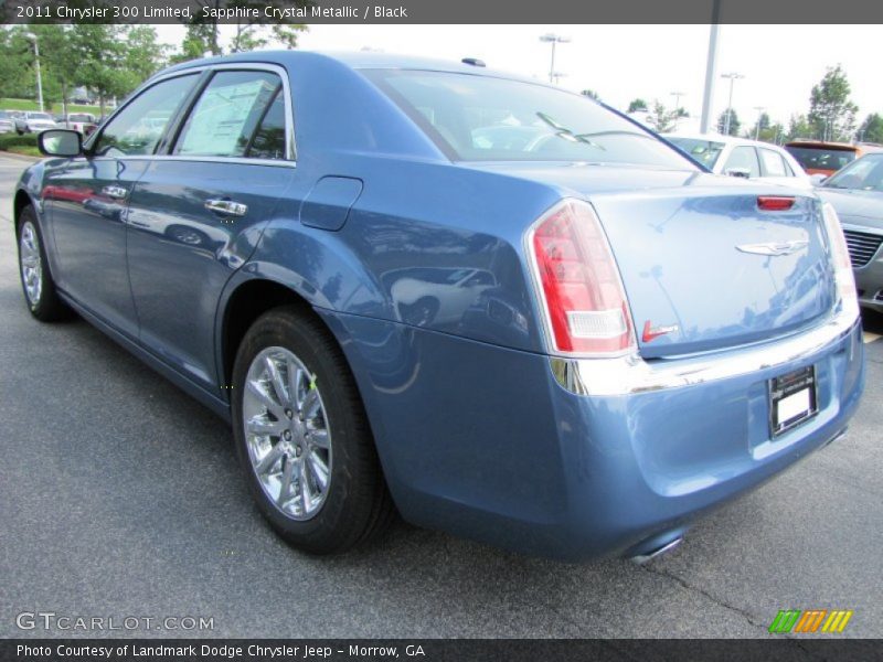 Sapphire Crystal Metallic / Black 2011 Chrysler 300 Limited