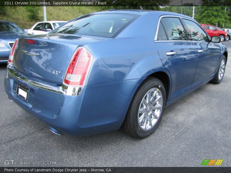 Sapphire Crystal Metallic / Black 2011 Chrysler 300 Limited