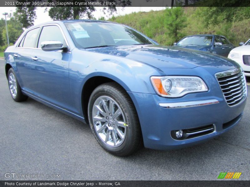 Sapphire Crystal Metallic / Black 2011 Chrysler 300 Limited