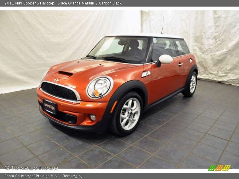 Spice Orange Metallic / Carbon Black 2011 Mini Cooper S Hardtop