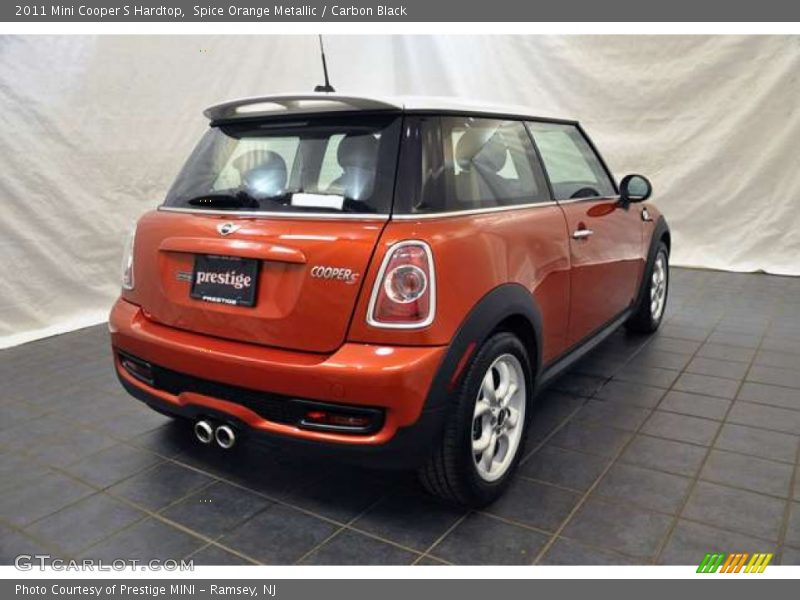 Spice Orange Metallic / Carbon Black 2011 Mini Cooper S Hardtop