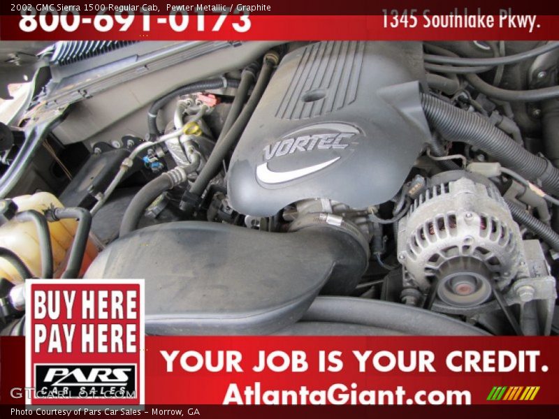 Pewter Metallic / Graphite 2002 GMC Sierra 1500 Regular Cab