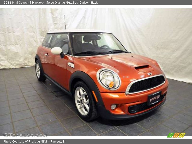 Spice Orange Metallic / Carbon Black 2011 Mini Cooper S Hardtop