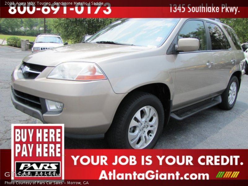 Sandstone Metallic / Saddle 2003 Acura MDX Touring