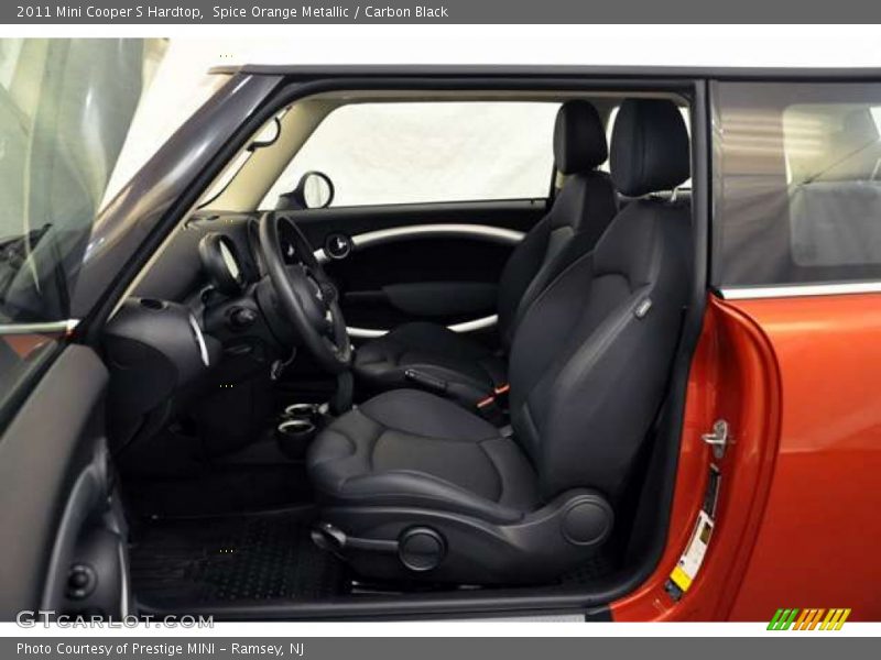 Spice Orange Metallic / Carbon Black 2011 Mini Cooper S Hardtop