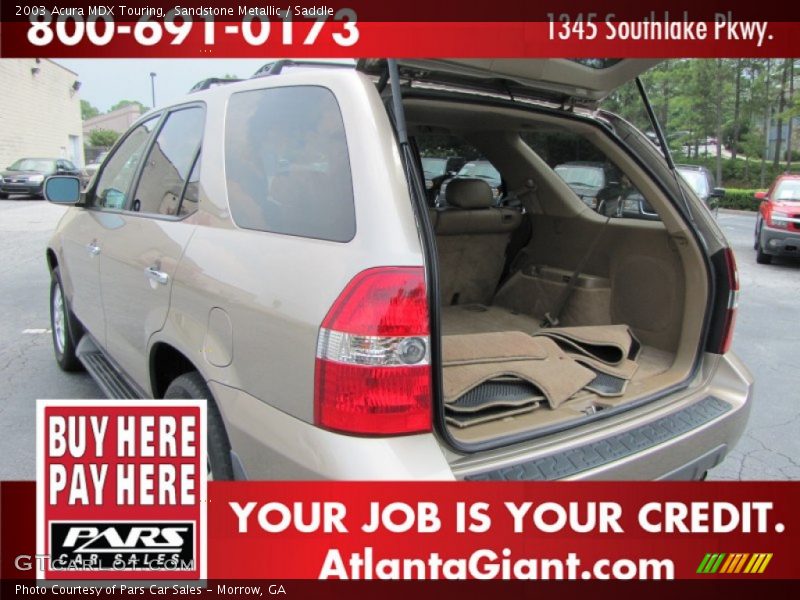 Sandstone Metallic / Saddle 2003 Acura MDX Touring
