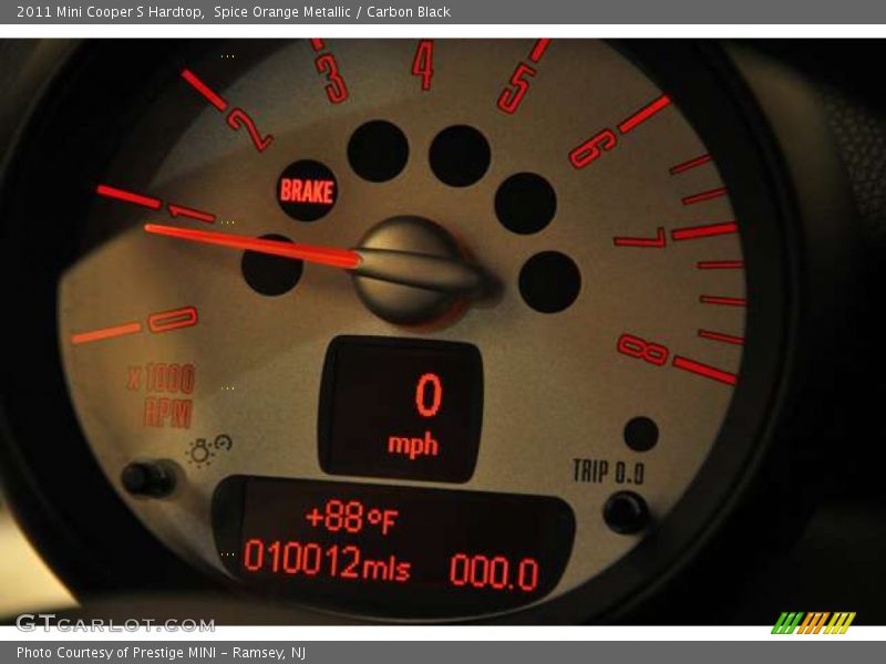 Spice Orange Metallic / Carbon Black 2011 Mini Cooper S Hardtop
