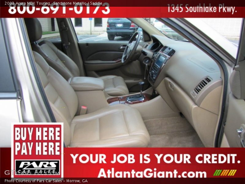 Sandstone Metallic / Saddle 2003 Acura MDX Touring