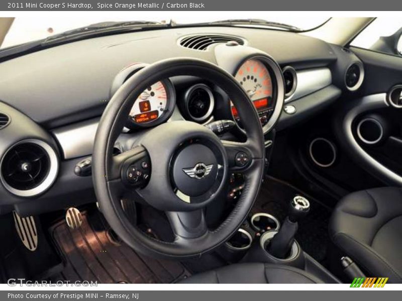 Spice Orange Metallic / Carbon Black 2011 Mini Cooper S Hardtop