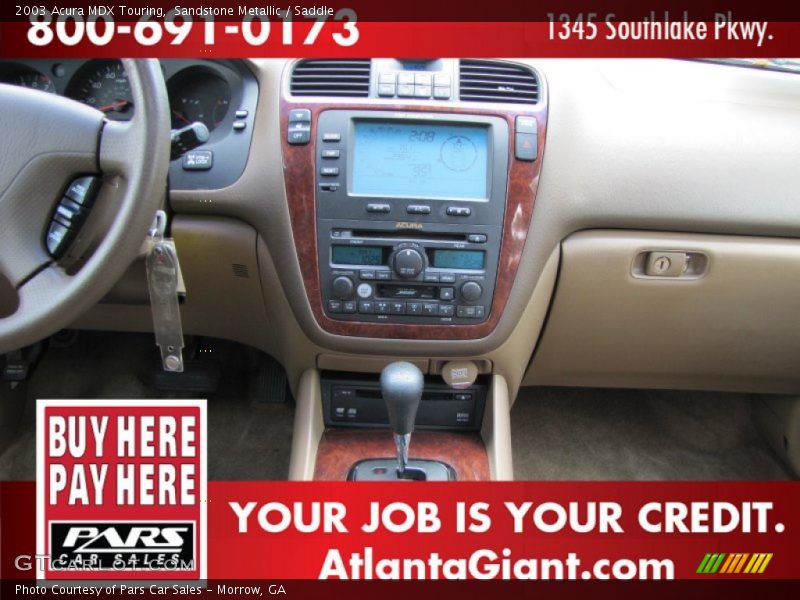 Sandstone Metallic / Saddle 2003 Acura MDX Touring