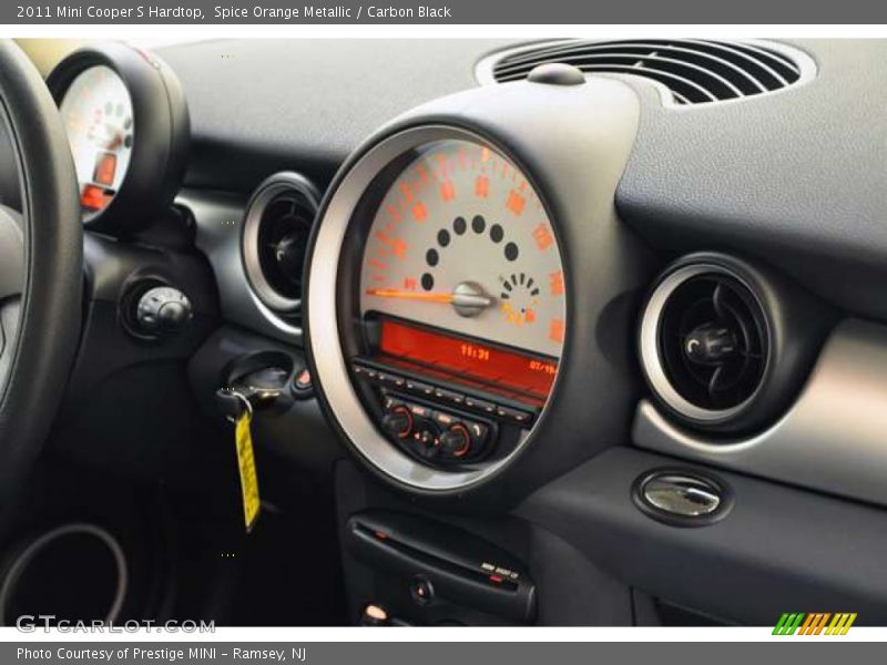 Spice Orange Metallic / Carbon Black 2011 Mini Cooper S Hardtop
