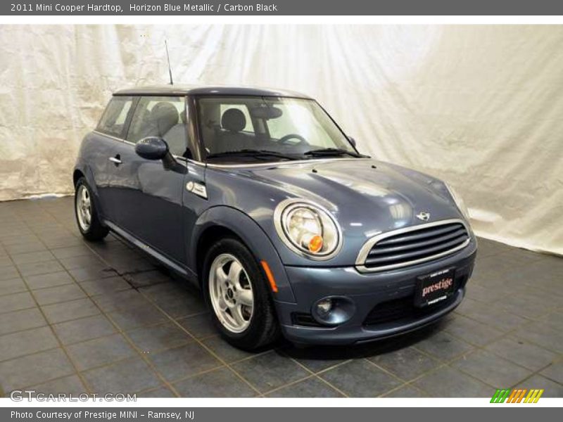 Horizon Blue Metallic / Carbon Black 2011 Mini Cooper Hardtop