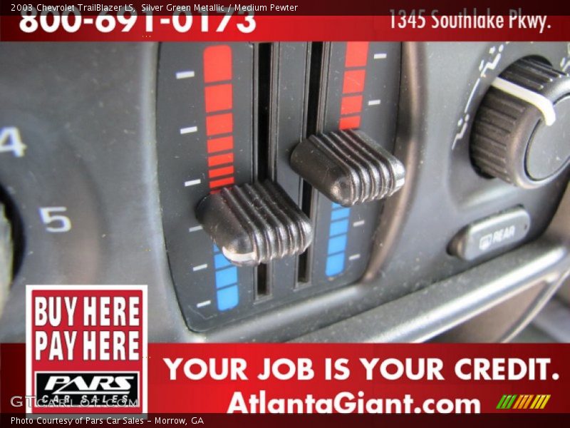Silver Green Metallic / Medium Pewter 2003 Chevrolet TrailBlazer LS