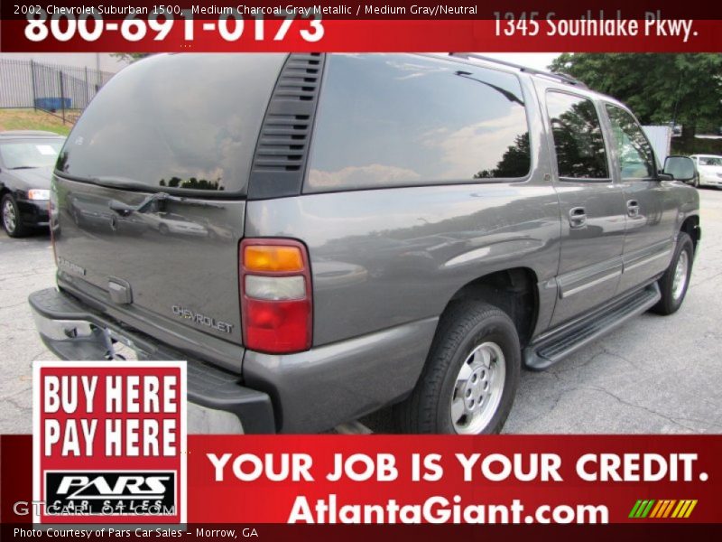 Medium Charcoal Gray Metallic / Medium Gray/Neutral 2002 Chevrolet Suburban 1500