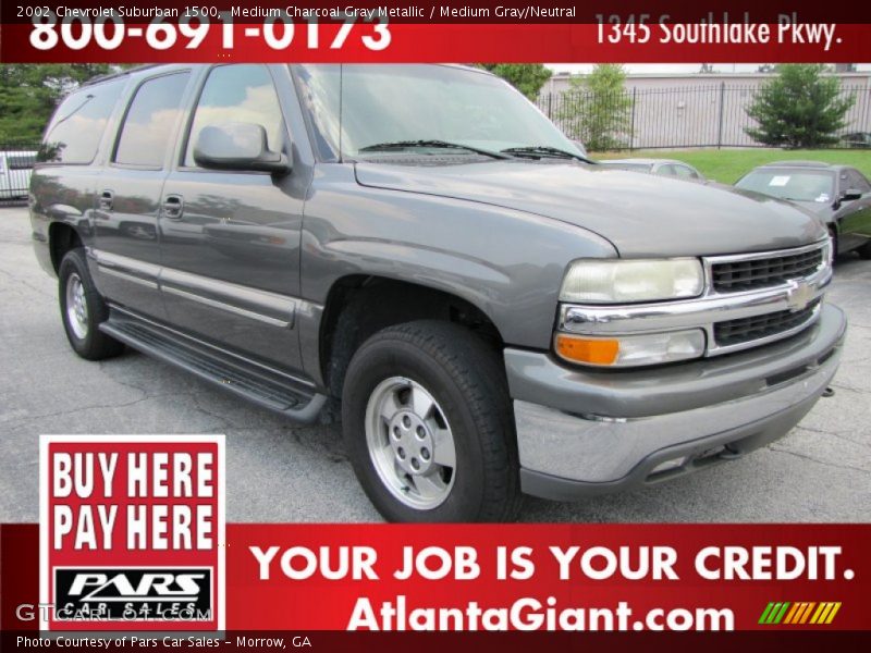 Medium Charcoal Gray Metallic / Medium Gray/Neutral 2002 Chevrolet Suburban 1500