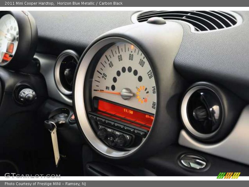 Horizon Blue Metallic / Carbon Black 2011 Mini Cooper Hardtop
