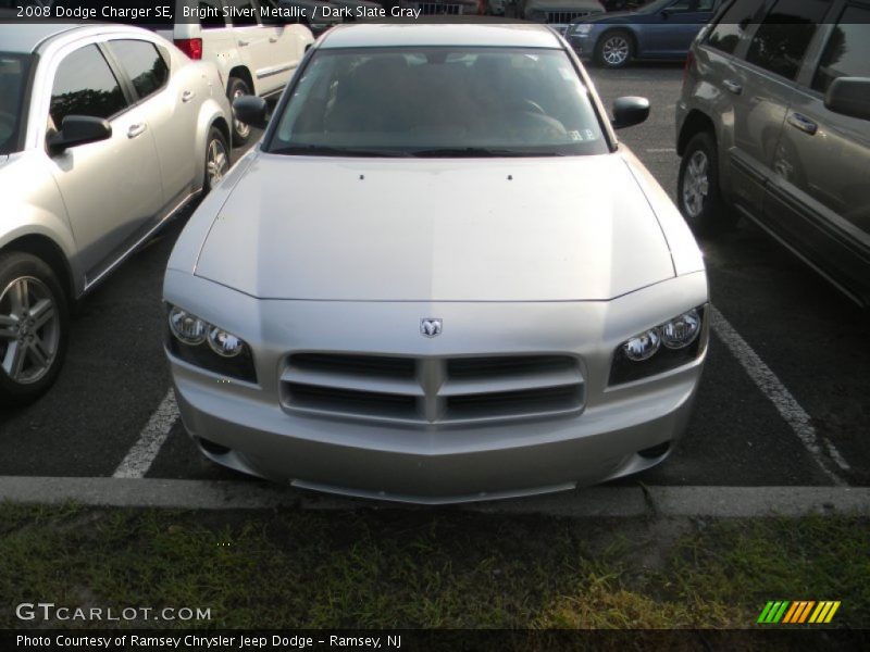 Bright Silver Metallic / Dark Slate Gray 2008 Dodge Charger SE