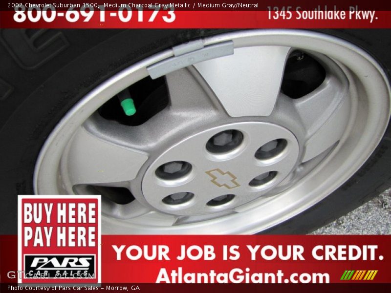 Medium Charcoal Gray Metallic / Medium Gray/Neutral 2002 Chevrolet Suburban 1500