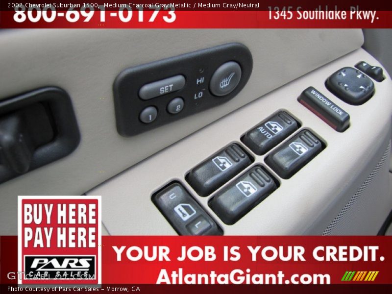 Medium Charcoal Gray Metallic / Medium Gray/Neutral 2002 Chevrolet Suburban 1500