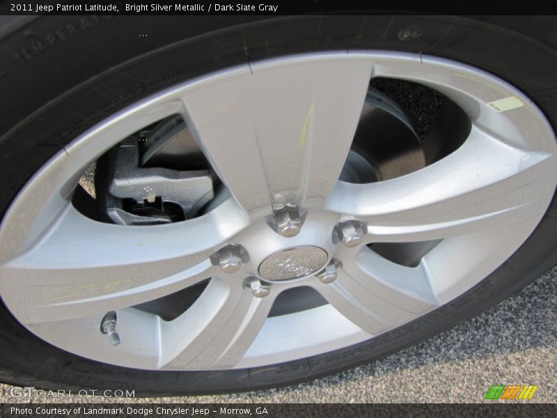 Bright Silver Metallic / Dark Slate Gray 2011 Jeep Patriot Latitude