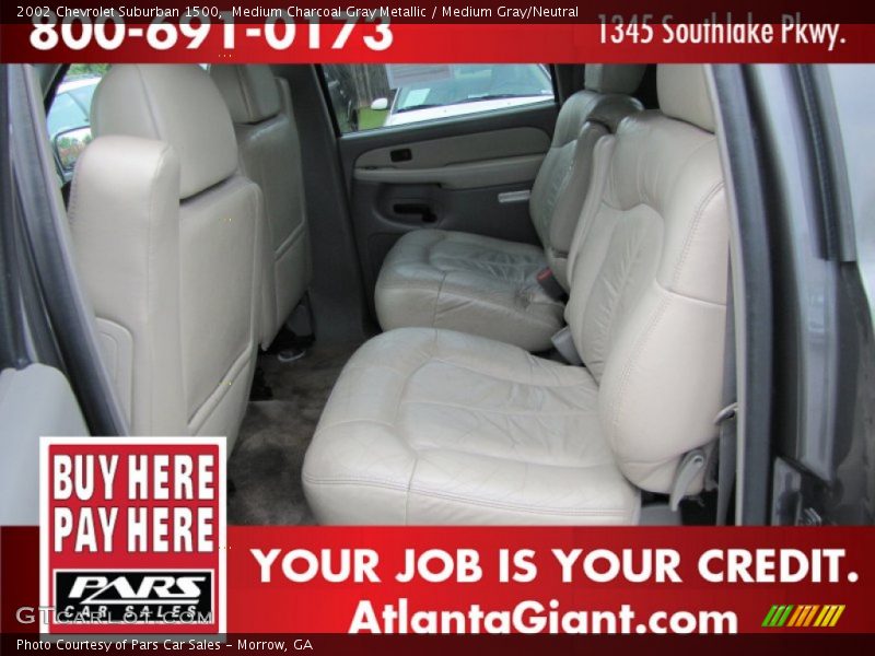 Medium Charcoal Gray Metallic / Medium Gray/Neutral 2002 Chevrolet Suburban 1500