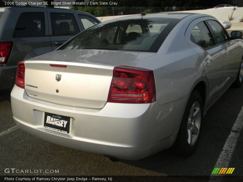 Bright Silver Metallic / Dark Slate Gray 2008 Dodge Charger SE