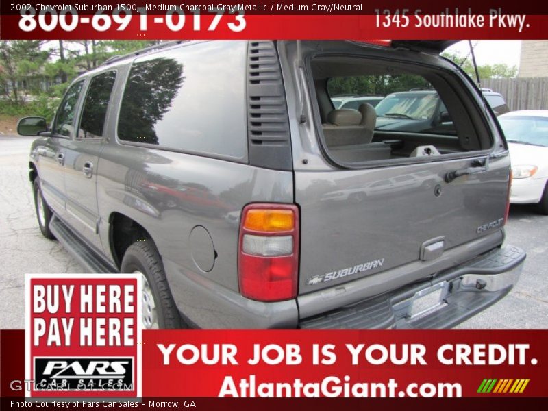 Medium Charcoal Gray Metallic / Medium Gray/Neutral 2002 Chevrolet Suburban 1500
