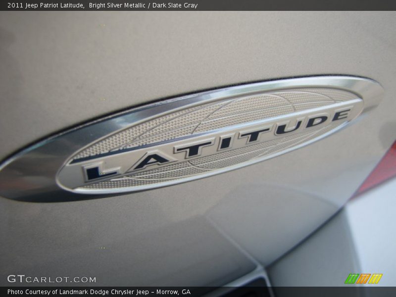 Bright Silver Metallic / Dark Slate Gray 2011 Jeep Patriot Latitude