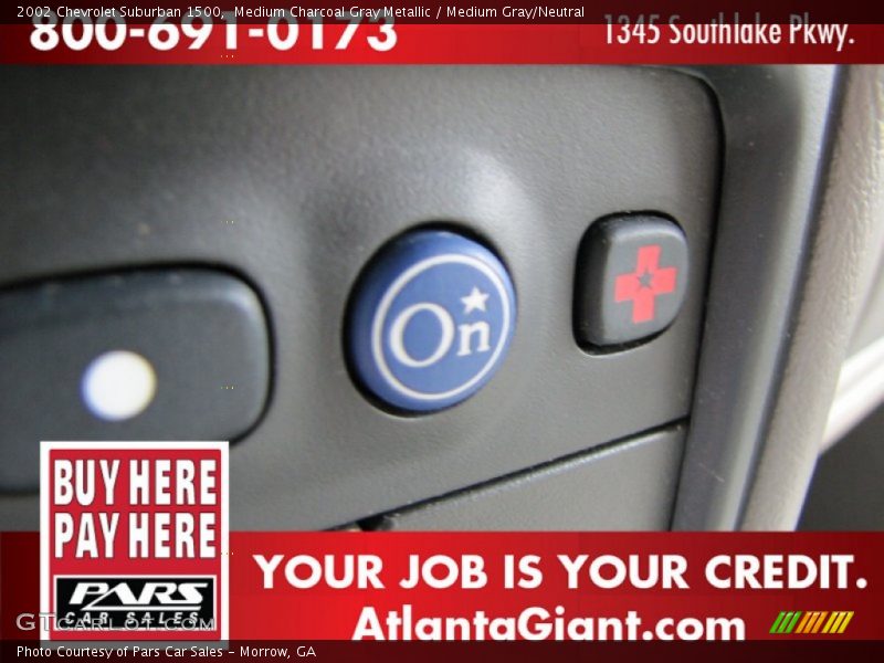 Medium Charcoal Gray Metallic / Medium Gray/Neutral 2002 Chevrolet Suburban 1500