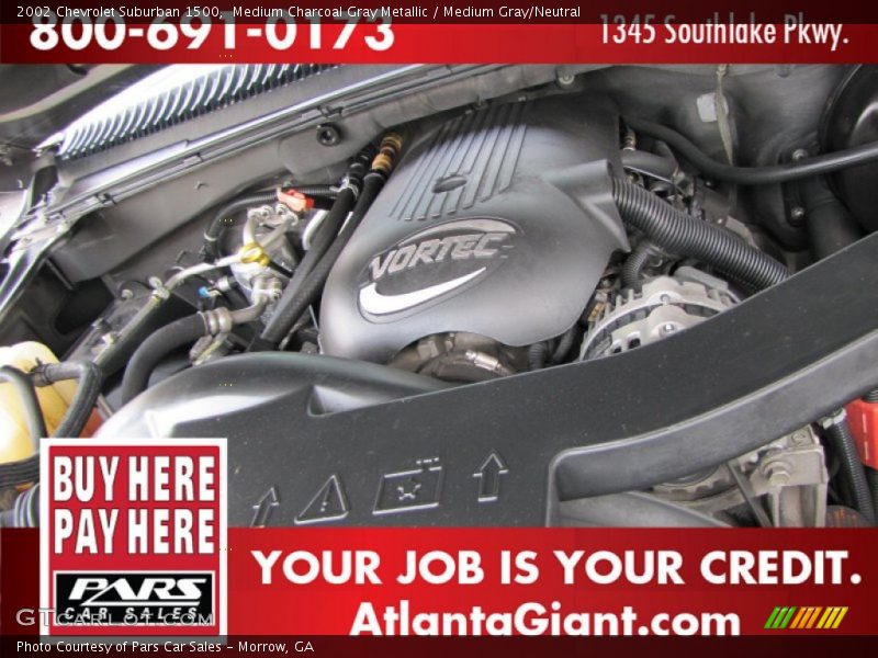Medium Charcoal Gray Metallic / Medium Gray/Neutral 2002 Chevrolet Suburban 1500