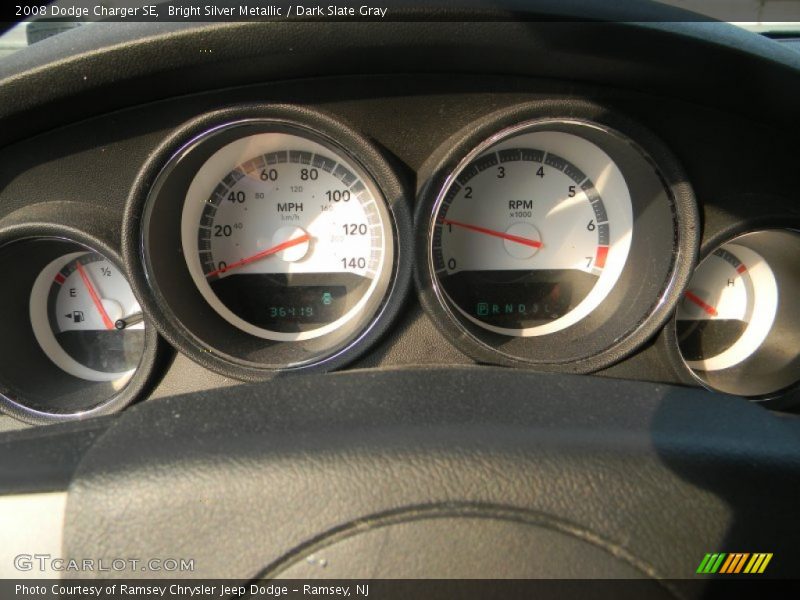 Bright Silver Metallic / Dark Slate Gray 2008 Dodge Charger SE