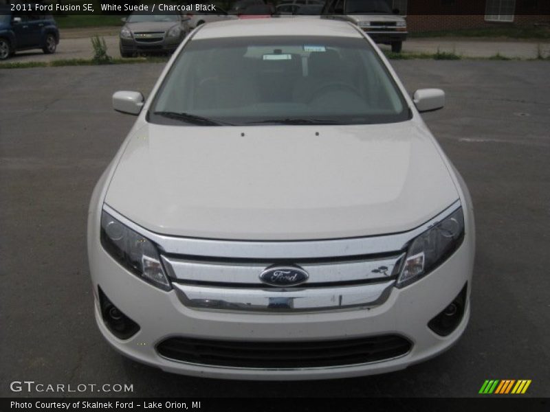 White Suede / Charcoal Black 2011 Ford Fusion SE