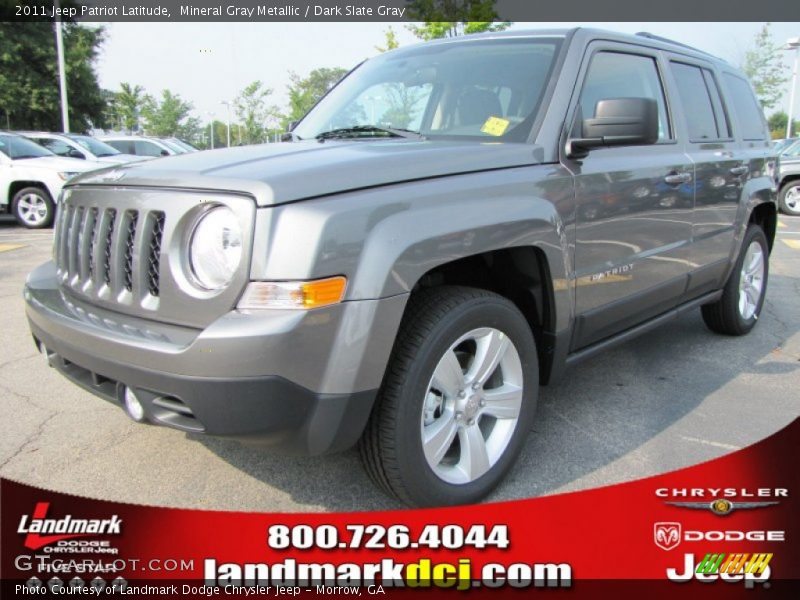 Mineral Gray Metallic / Dark Slate Gray 2011 Jeep Patriot Latitude