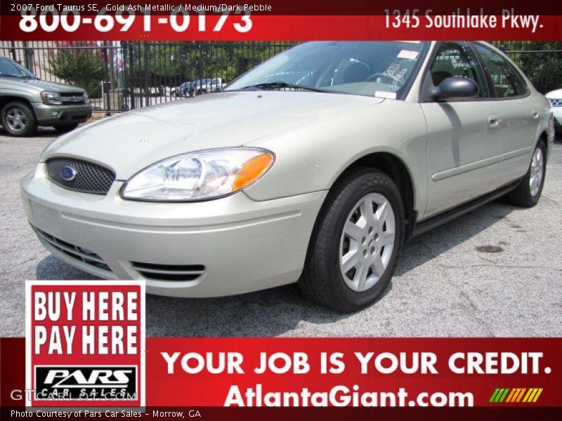 Gold Ash Metallic / Medium/Dark Pebble 2007 Ford Taurus SE