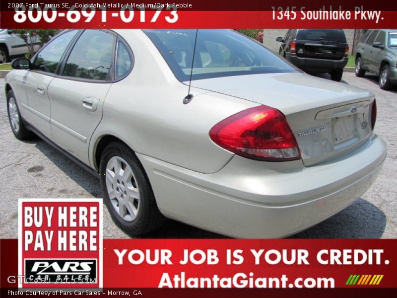 Gold Ash Metallic / Medium/Dark Pebble 2007 Ford Taurus SE