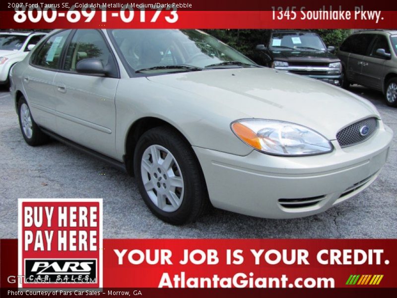Gold Ash Metallic / Medium/Dark Pebble 2007 Ford Taurus SE