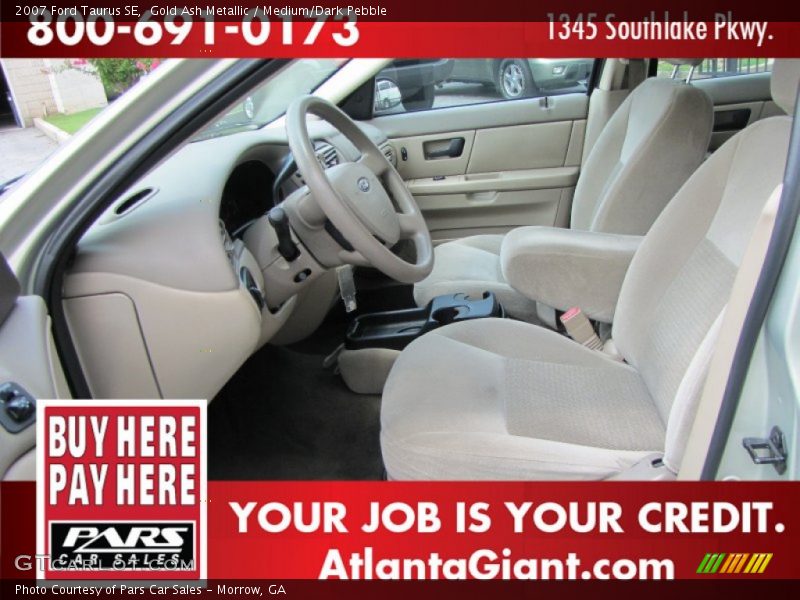 Gold Ash Metallic / Medium/Dark Pebble 2007 Ford Taurus SE