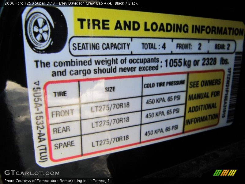 Black / Black 2006 Ford F250 Super Duty Harley Davidson Crew Cab 4x4