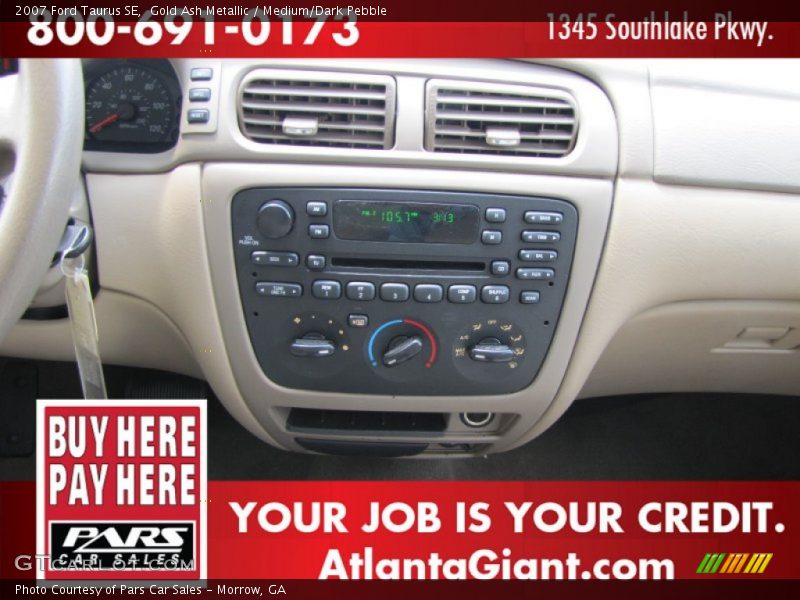 Gold Ash Metallic / Medium/Dark Pebble 2007 Ford Taurus SE