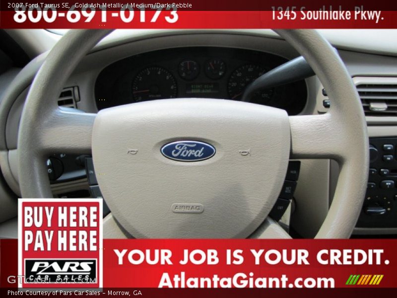 Gold Ash Metallic / Medium/Dark Pebble 2007 Ford Taurus SE