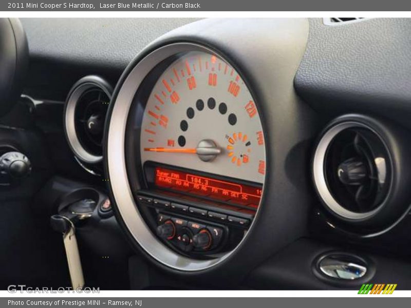 Laser Blue Metallic / Carbon Black 2011 Mini Cooper S Hardtop