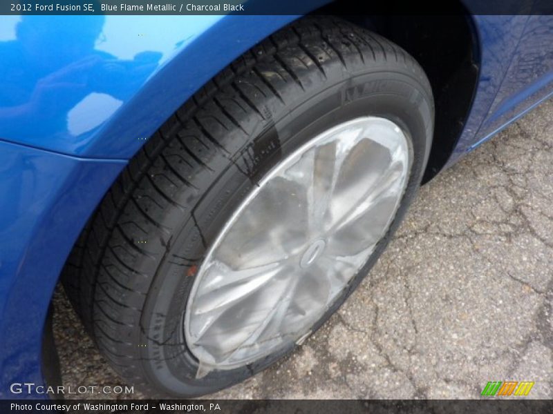 Blue Flame Metallic / Charcoal Black 2012 Ford Fusion SE