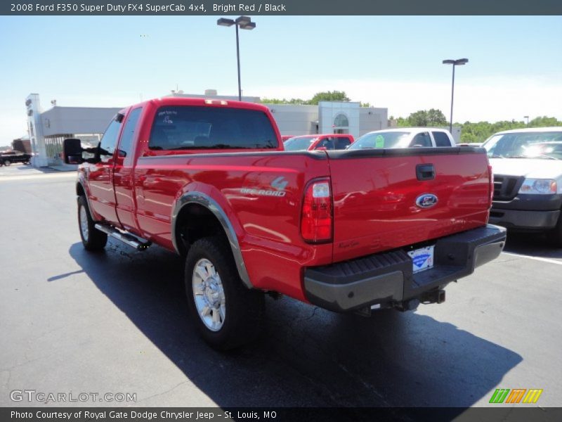 Bright Red / Black 2008 Ford F350 Super Duty FX4 SuperCab 4x4
