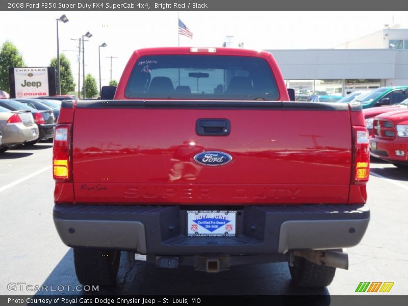 Bright Red / Black 2008 Ford F350 Super Duty FX4 SuperCab 4x4